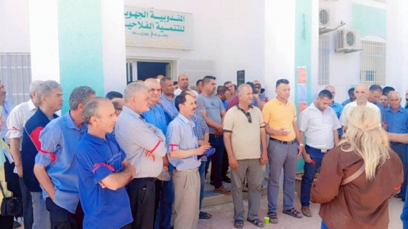 اليوم انطلاق اولى الاحتجاجات لعمال قطاع الفلاحة برفع الشارة الحمراء