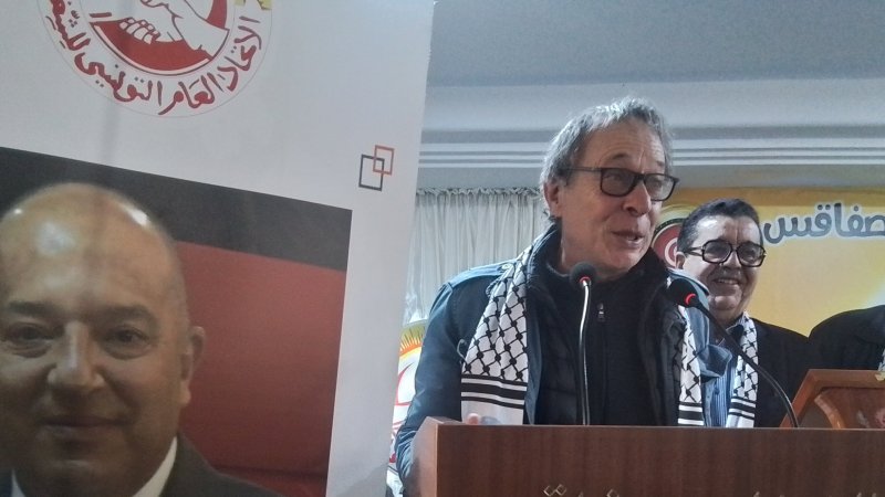 الرفيق جون البار قيدو عن CGT فرنسا في مؤتمر صفاقس : علينا بناء عمل مشترك من أجل عالم خال من الاستغلال الامبريالي
