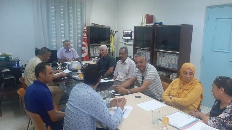 جلسة عمل في مركز التجارب وتقنيات البناء لبحث جملة من المطالب وقع حرمان البعض منها