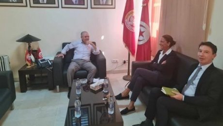 الأمين العام يستقبل مديرة مكتب منظمة العمل الدولية لبلدان المغرب العربي وتأكيد على الحوار الإجتماعي في تونس