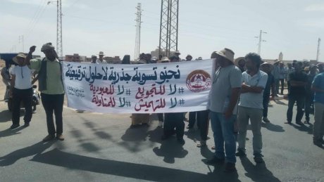 احتجاجات أعوان الغراسة والبستنة في تطاوين تدخل أسبوعها الثاني