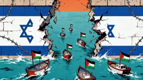 أسطول الصمود العالمي يواصل رحلته إلى الأراضي الفلسطينية رغم اعتراض سلاح الاحتلال البحري