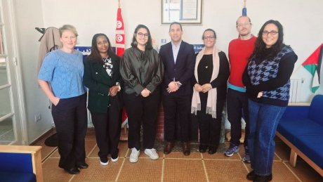 الهيئة المديرة للرابطة التونسية للدفاع عن حقوق الإنسان تستقبل وفدا عن اتحاد المحامين الافارقة