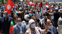 نقابيون وسياسيون ومواطنون تونسيون يتظتهرون يوم 18 ماي نصرة لفلسطين