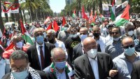 نقابيون وسياسيون ومواطنون تونسيون يتظتهرون يوم 18 ماي نصرة لفلسطين