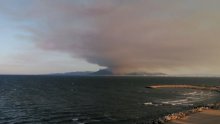 حريق في جبل بوقرنين اندلع مساءالثلاثاء 19 جويلية صورة للزميل طارق السعيدي